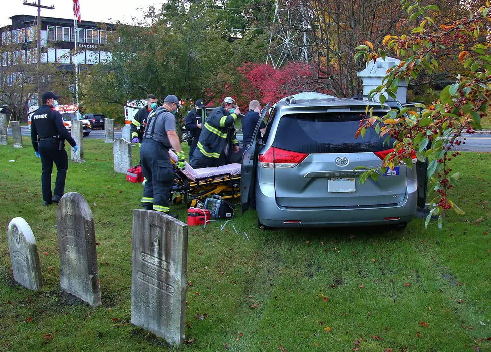 Motor Vehicle Crashes into North Adams Cemetery