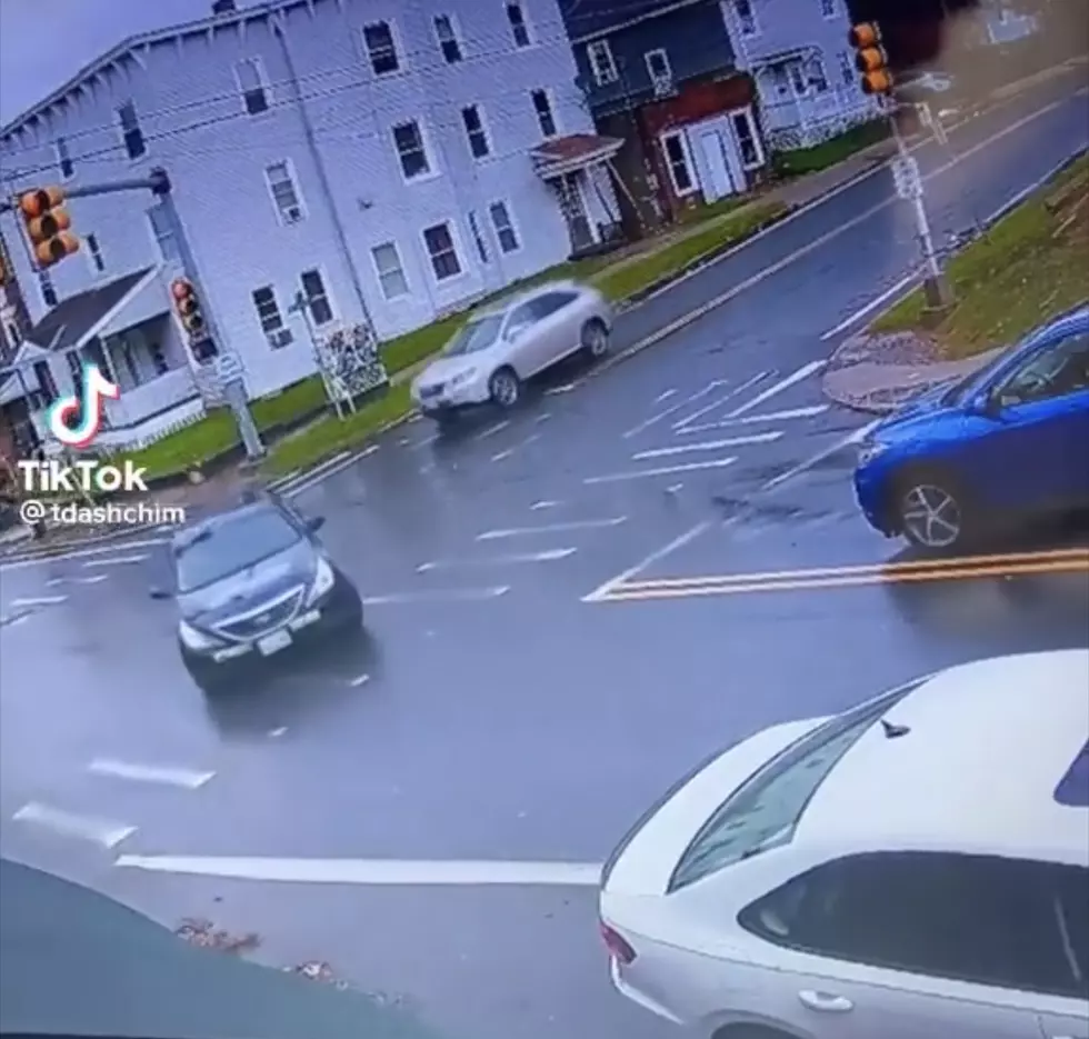 Whoops! Driving School Car Takes Out Traffic Light In Pittsfield