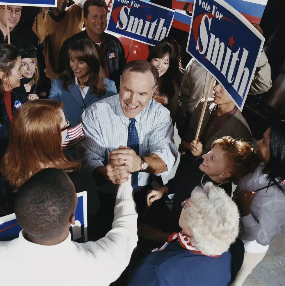 American Politician Meeting Supporters at a Political Rally