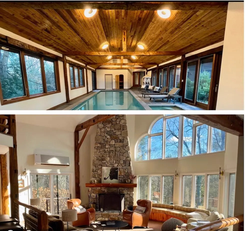 Treetop Chalet in The Berkshires Features Indoor Pool, Hot Tub 