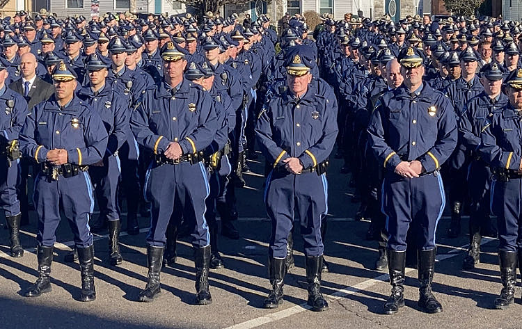 1,200 Strong Pay Their Respects To Massachusetts State Trooper