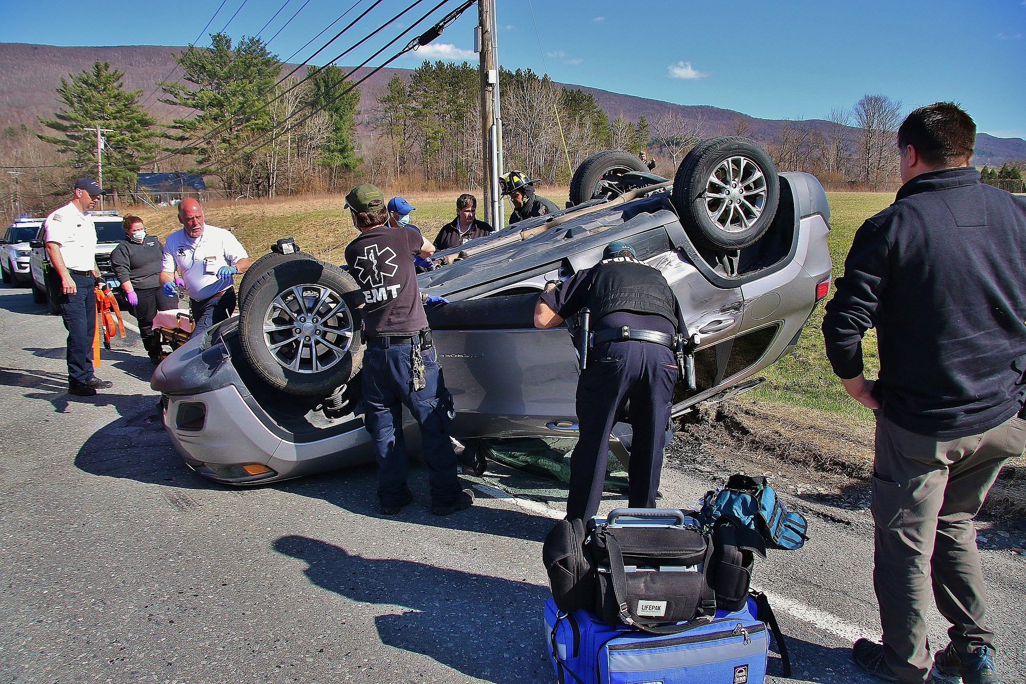 One Person Injured In A North Adams Rollover Crash Tuesday