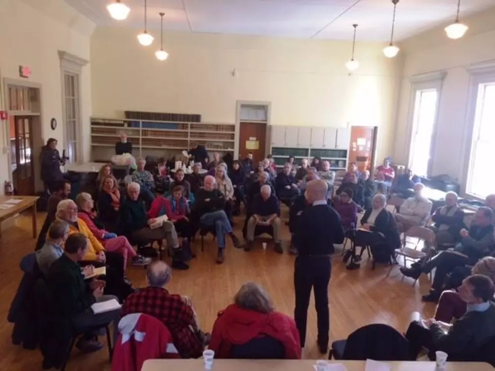 State Senator Adam Hinds in North Adams Thursday Evening