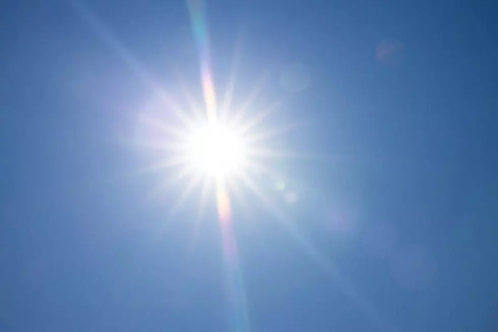 Full bright sun with blue sky