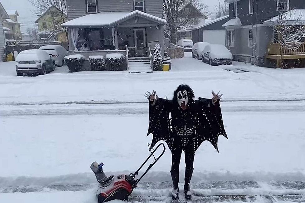 KISS Frontman Gene Simmons Blowing Snow Instead of Fire?!
