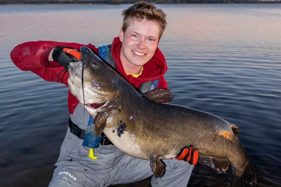 Watertown Man Snags Enormous Record-Breaking Catfish in a Kayak