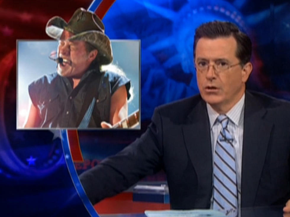 Stephen Colbert Sides with Ted Nugent About Concerns Over Apathetic Youth, Use of ‘Crystal Meh’ [VIDEO]