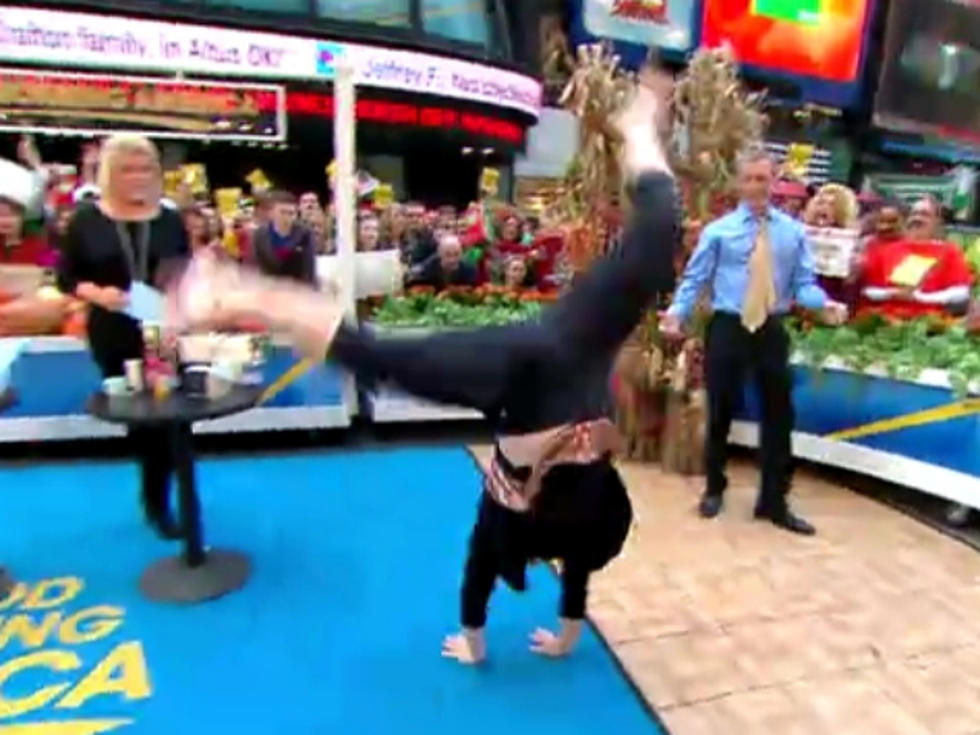 Nancy Grace Does a Spectacular Cartwheel on ‘GMA’ [VIDEO]
