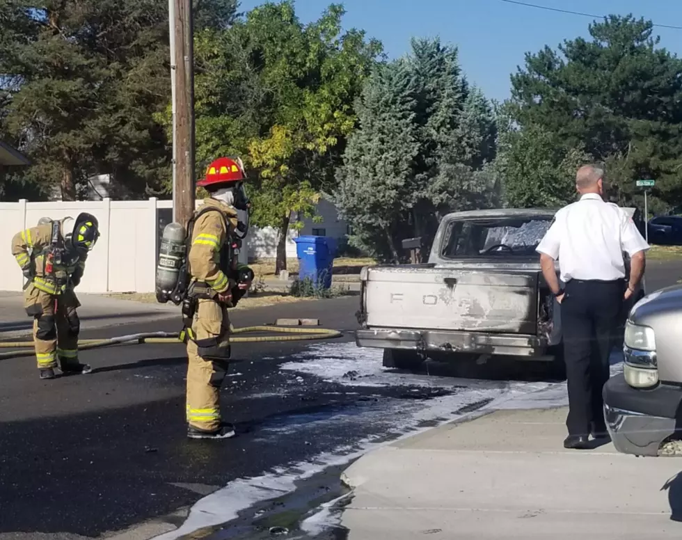 Vehicle Fire Causes Traffic Delay in Twin Falls