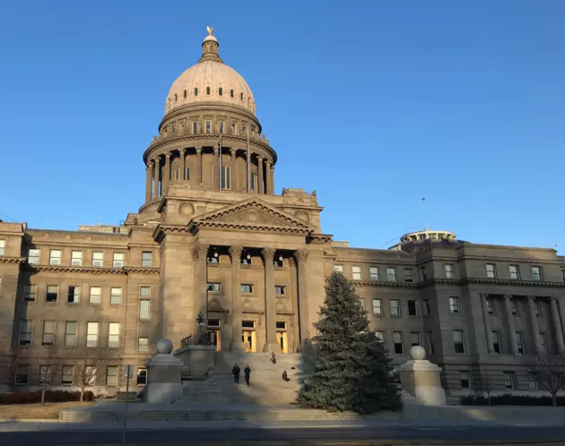 Idaho State Capitol Lighting Up Christmas Tree