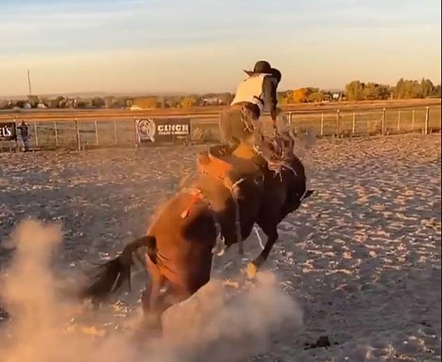 Twin Falls Cowboy Recreates Cranberry Video On Bucking Horse