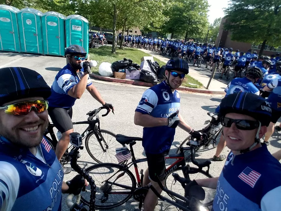 Local Police Officers Begin Bike Ride to Washington D.C.
