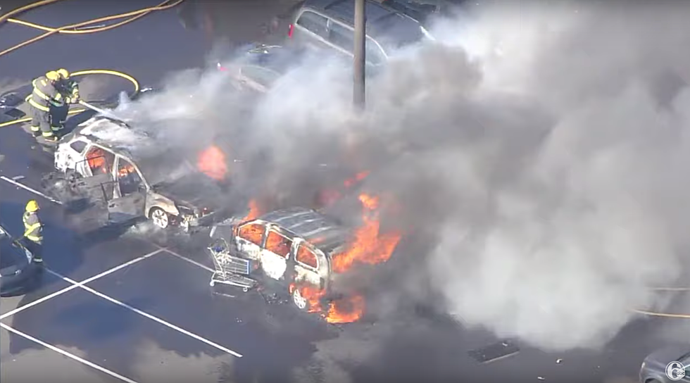 SHOCKING VIDEO: At Least Six Cars Erupt in flames Near Philadelphia Mills on Friday