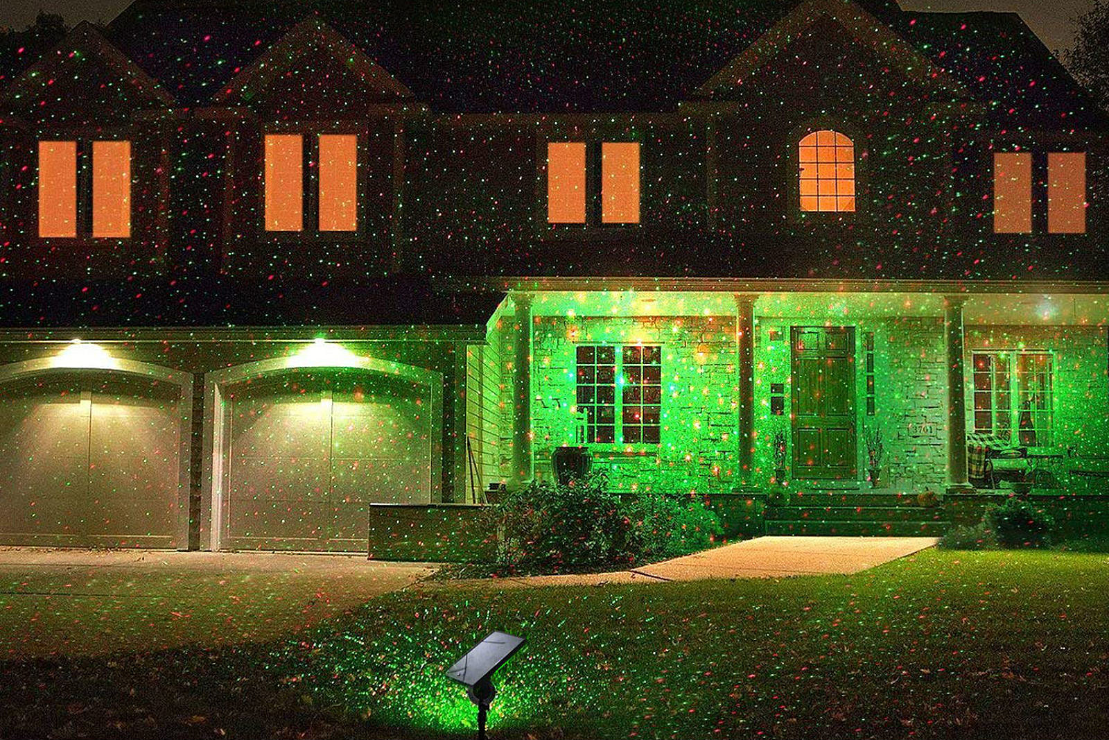 green laser christmas lights