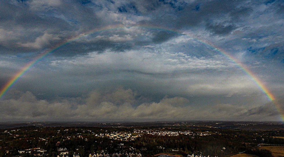 PHOTO: Incredible Rainbow Spotted in Bucks County Monday Evening