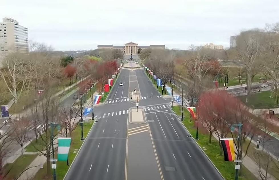 Drone Video Shows an Empty Philadelphia