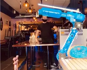 Sushi Restaurant Uses Robot To Aide With Social Distancing And Contactless Pickups