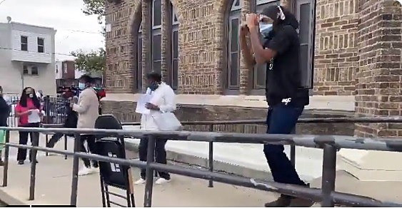 Philly Voters Dance to the Cha Cha Slide During Long Poll Lines