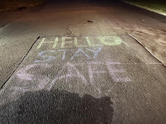 Kids Leave Positive Chalk Message in Ewing Neighborhood