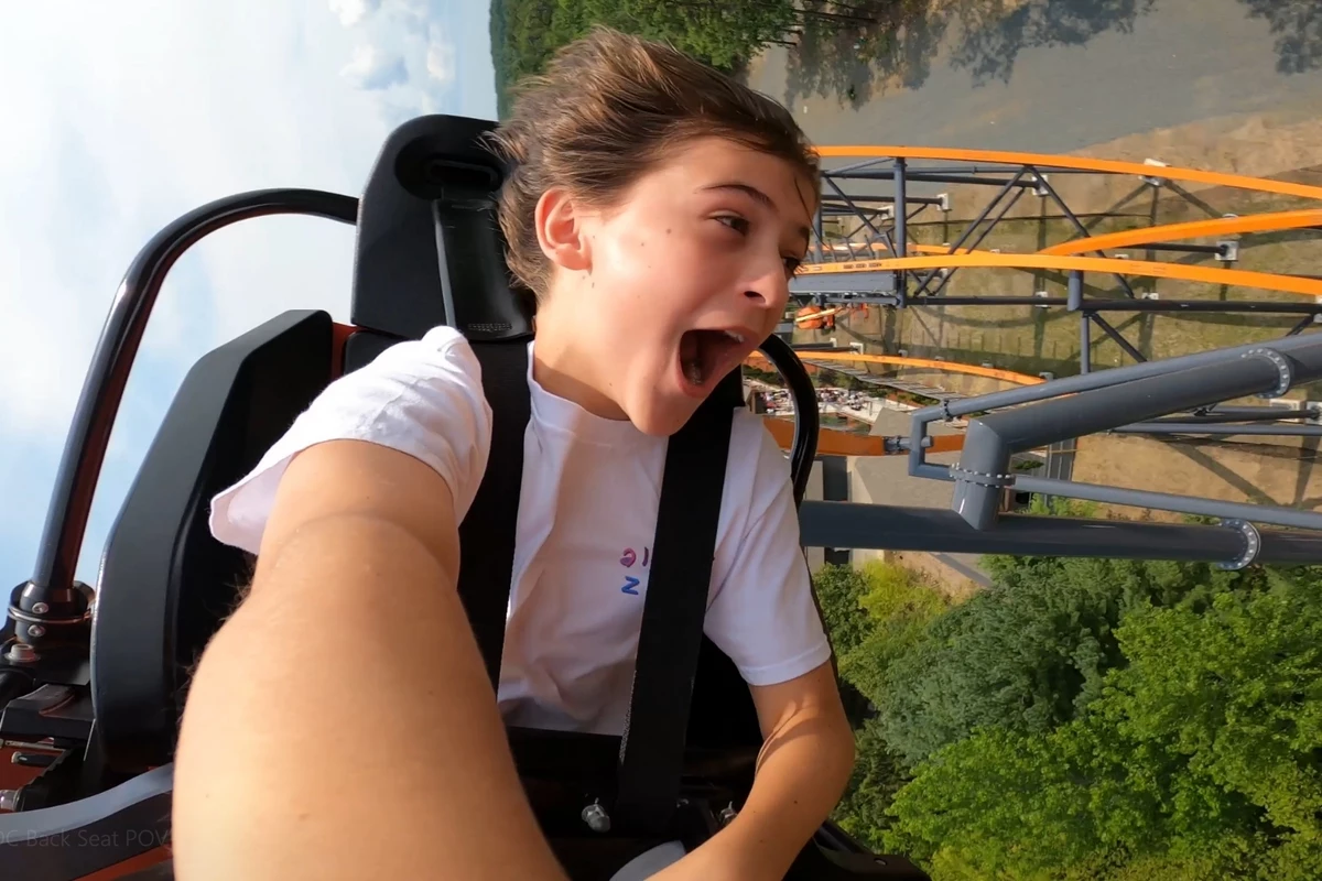 Manifest' Star Jack Messina Rides the New 'Jersey Devil Coaster' Six Flags  Great Adventure in Jackson, NJ
