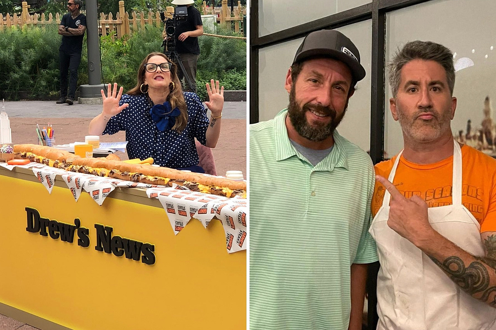 Drew Barrymore & Adam Sandler Were Both Spotted in Philly This Weekend