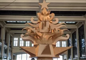 What&#8217;s Up With This Cardboard Christmas Tree On Asbury Park&#8217;s Boardwalk?