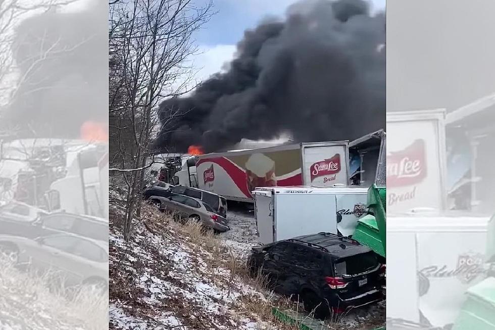 Snow Squall Causes 40+ Vehicle Crash on I-81 in PA