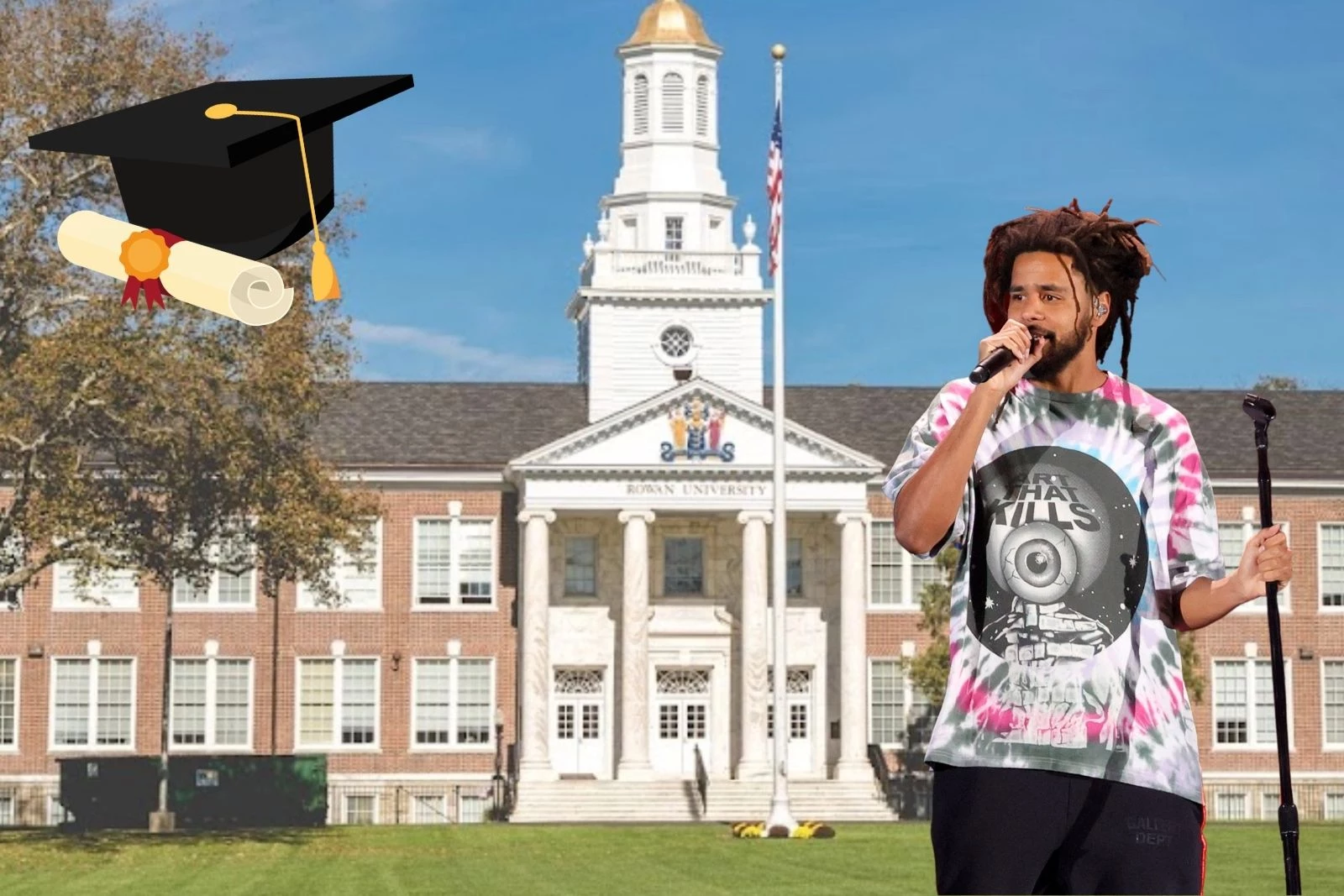 Rapper J. Cole Was Spotted At Rowan University's Graduation Ceremony  Yesterday