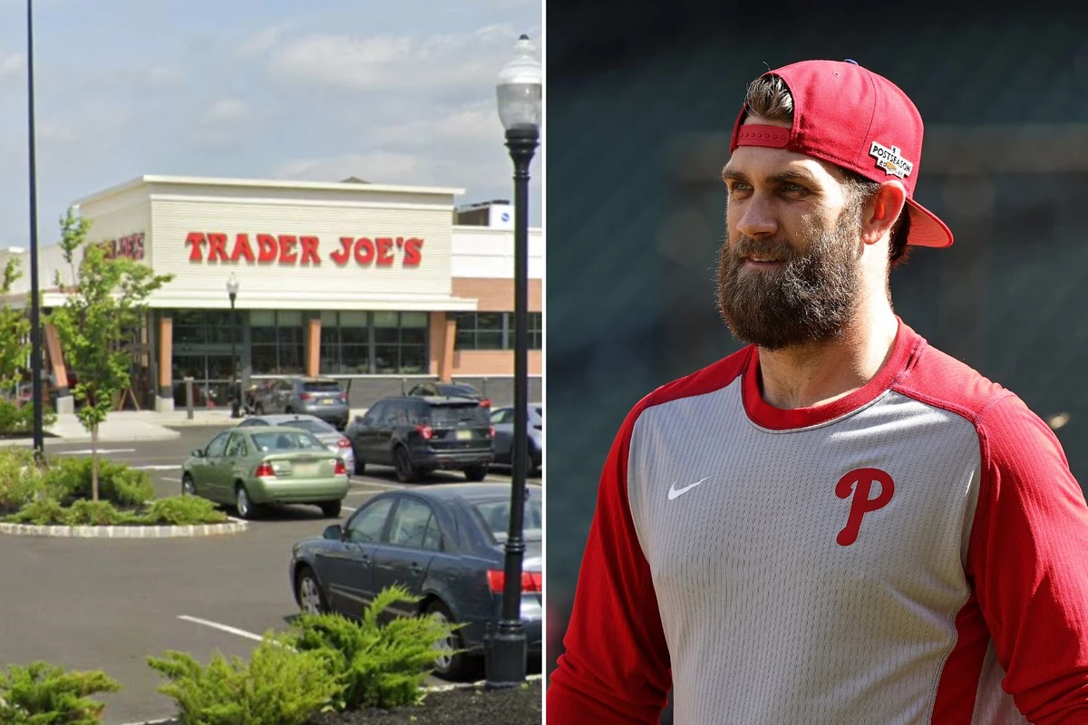 Bryce Harper Takes Photo With Fan At Cherry Hill NJ Trader Joe's