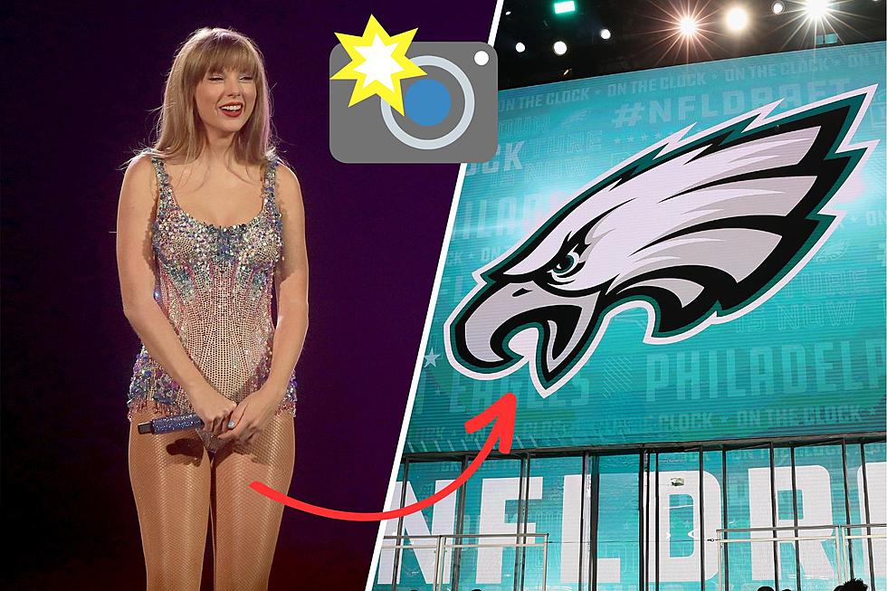 LOOK: Taylor Swift Spotted Wearing Philadelphia Eagles Sweater to NYC Studio!
