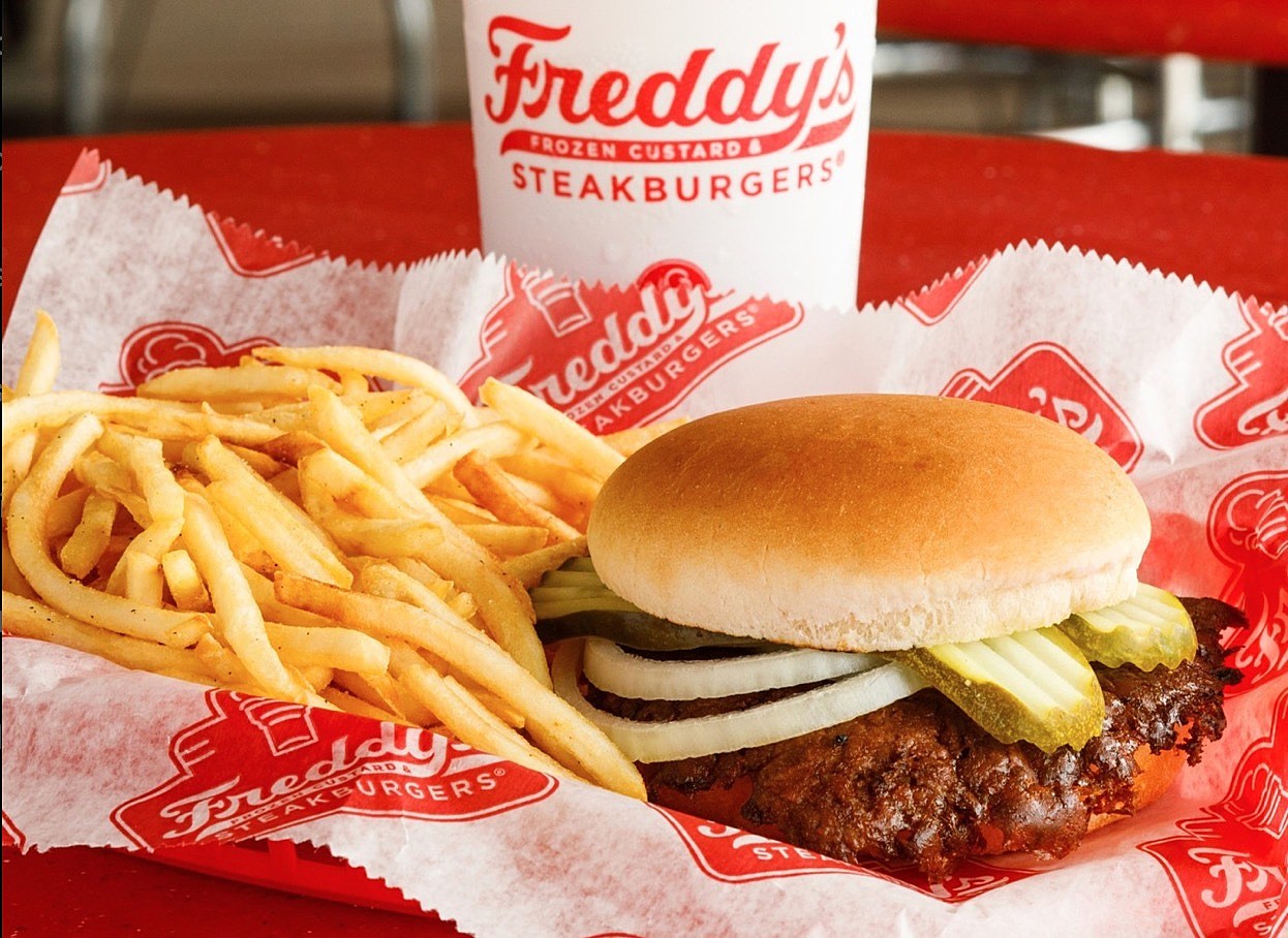  Freddy's Steakhouse Famous Steakburger and Fry
