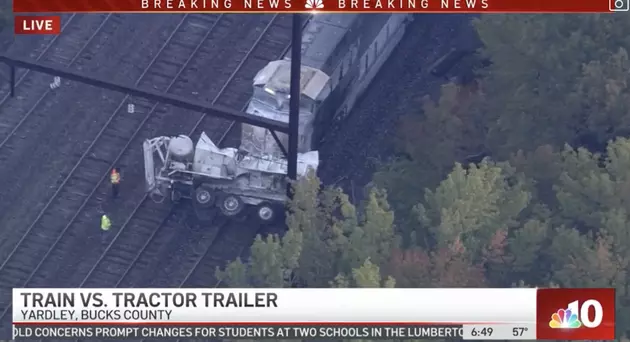 Freight Train and Truck Crash in Bucks County, SEPTA Service Affected