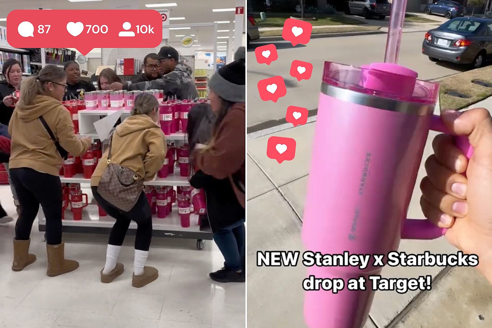Winter pink Starbucks x Stanley cup are selling out at Target