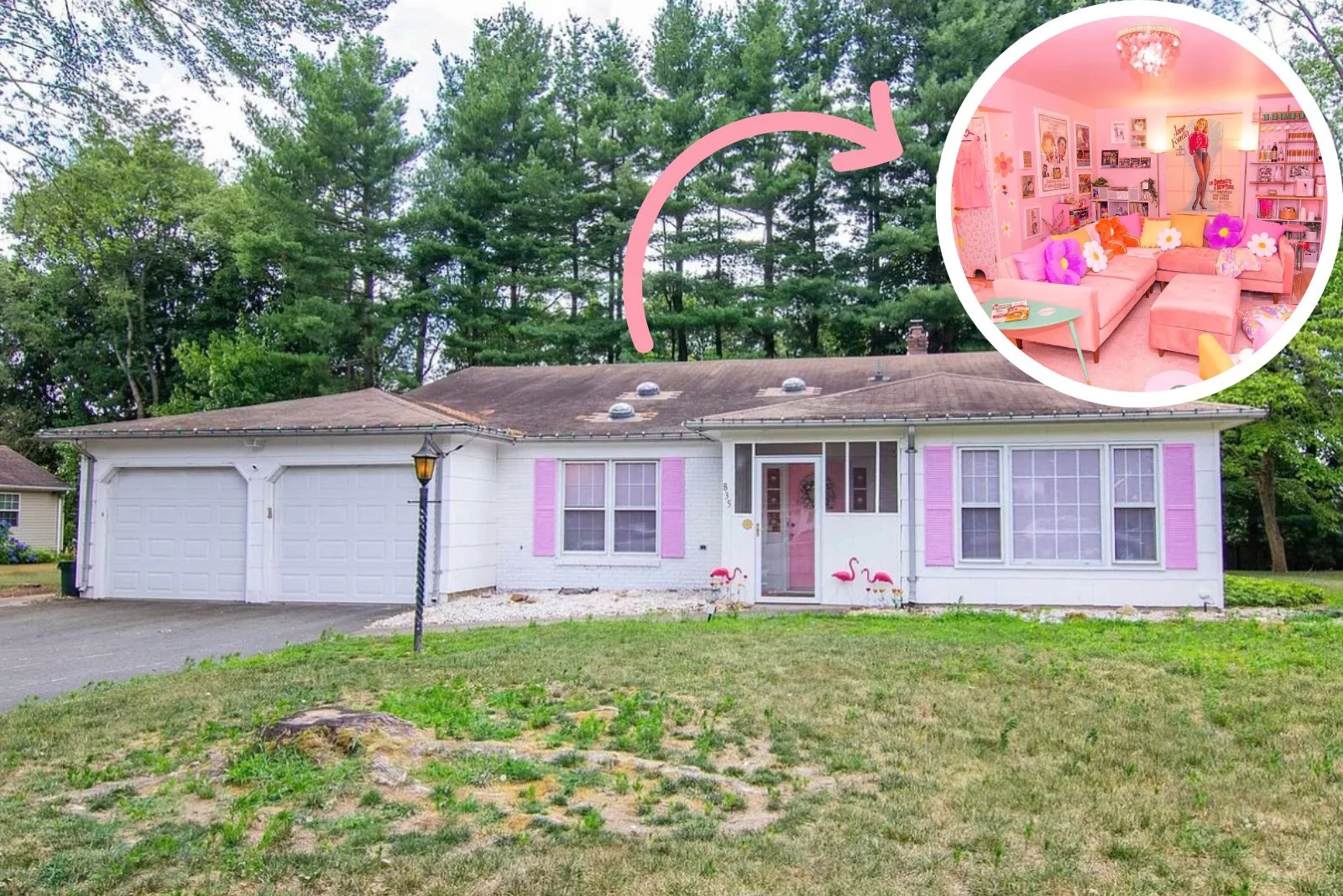 Look Inside This Real Life Barbie Dreamhouse For Sale in Hamilton, NJ