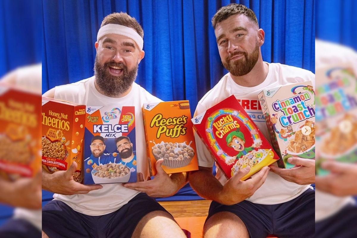 Jason and Travis Kelce Launch 'Kelce Mix' General Mills Cereal