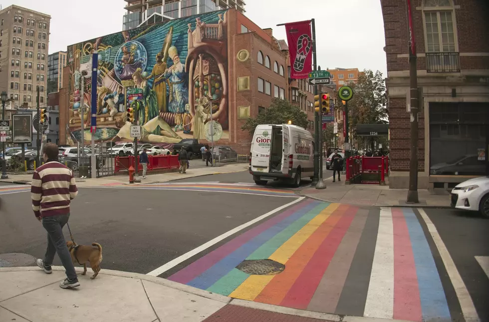 Intersection in the "Gayborhood" of Washington Square West, Philadelphia, Pennsylvania