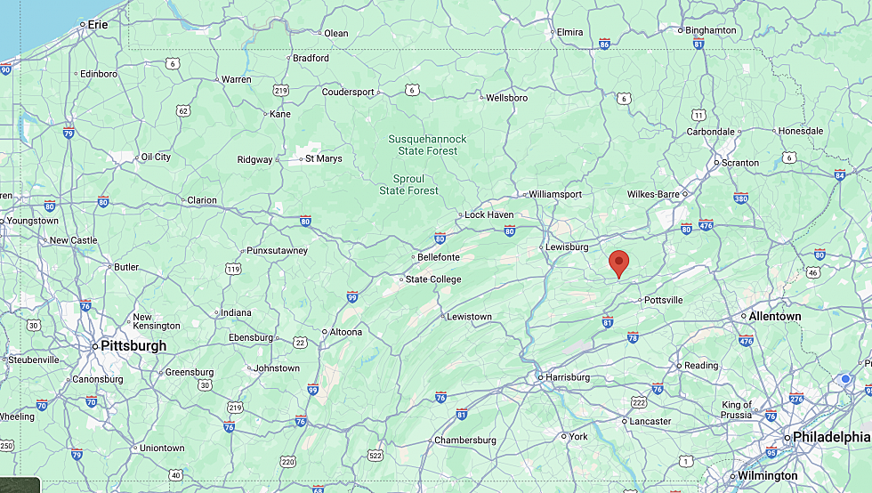 Centralia, Pennsylvania on a Map