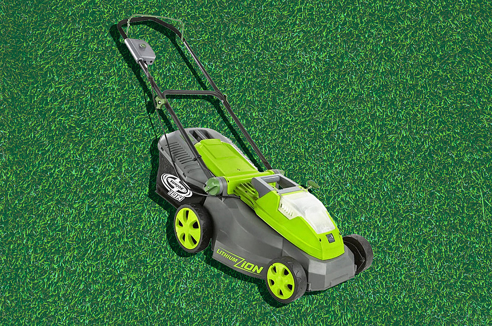 green battery powered lawn mower