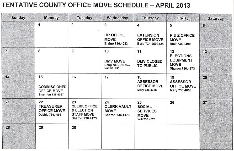 Twin Falls County Offices to be Closed During April for Major Move