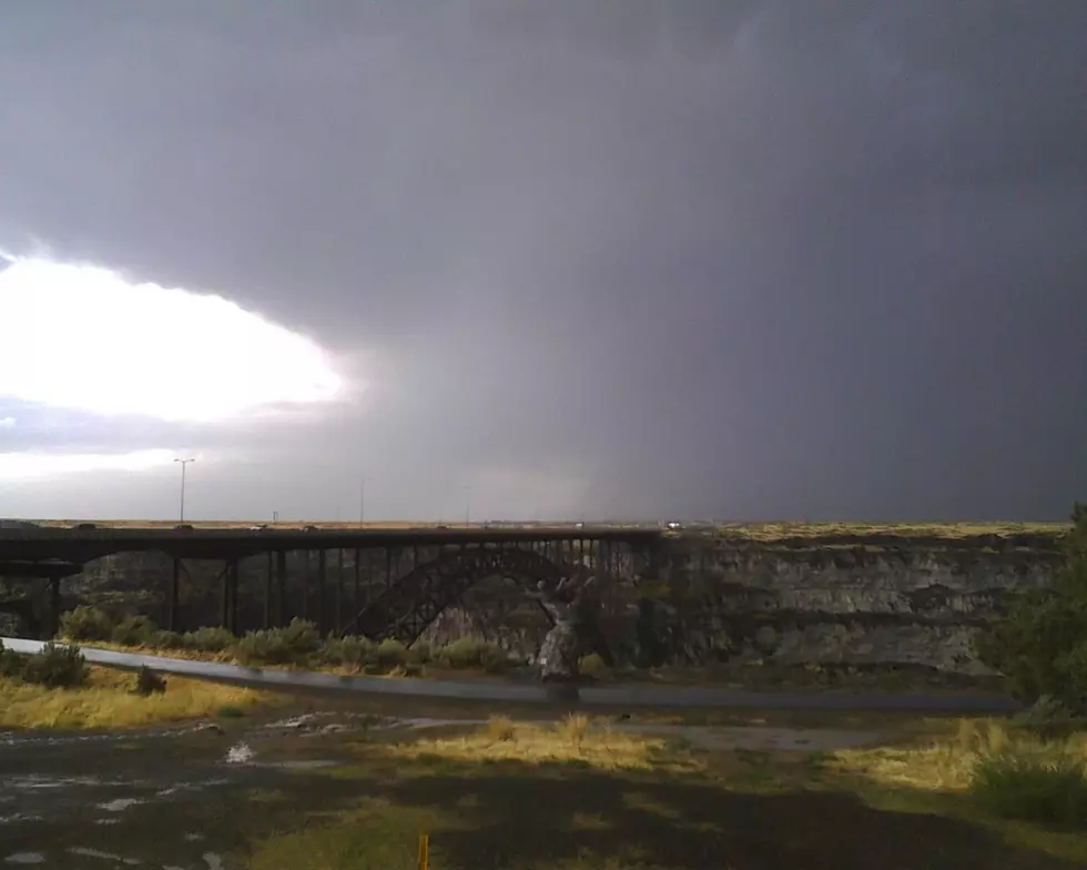 Massive Landspout Seen South of Twin Falls