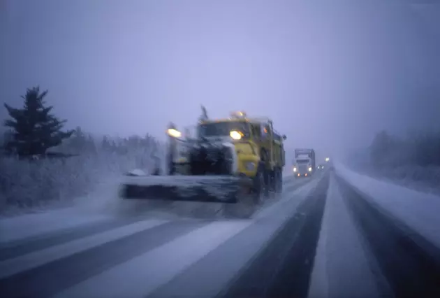 Snowplow Goes Off Highway and Rolls in East Idaho