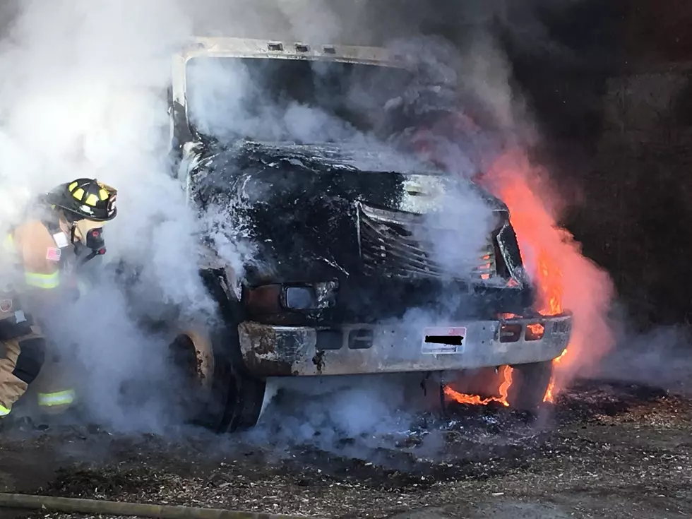 Feed Truck Catches Fire Near Murtaugh