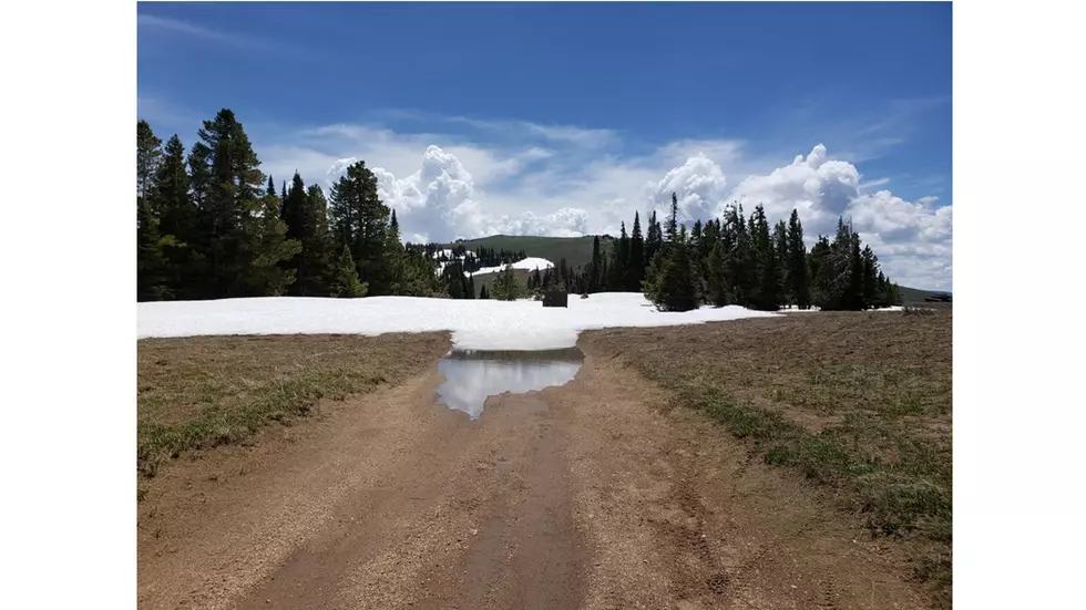 Access to This Camping Area in Cassia County is Still Covered in Snow