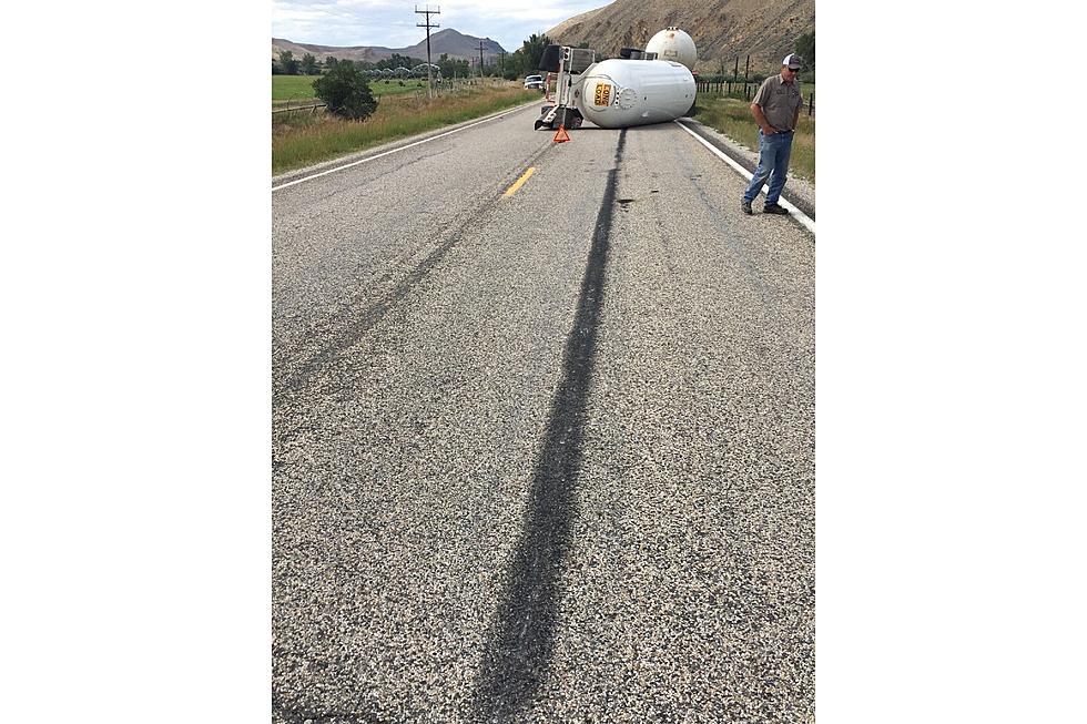 Propane Trailer Dragged, Idaho Highway Blocked Several Hours