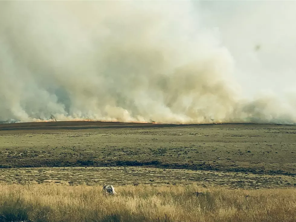 Fire Burning South of Hammett Near Saylor Creek Range