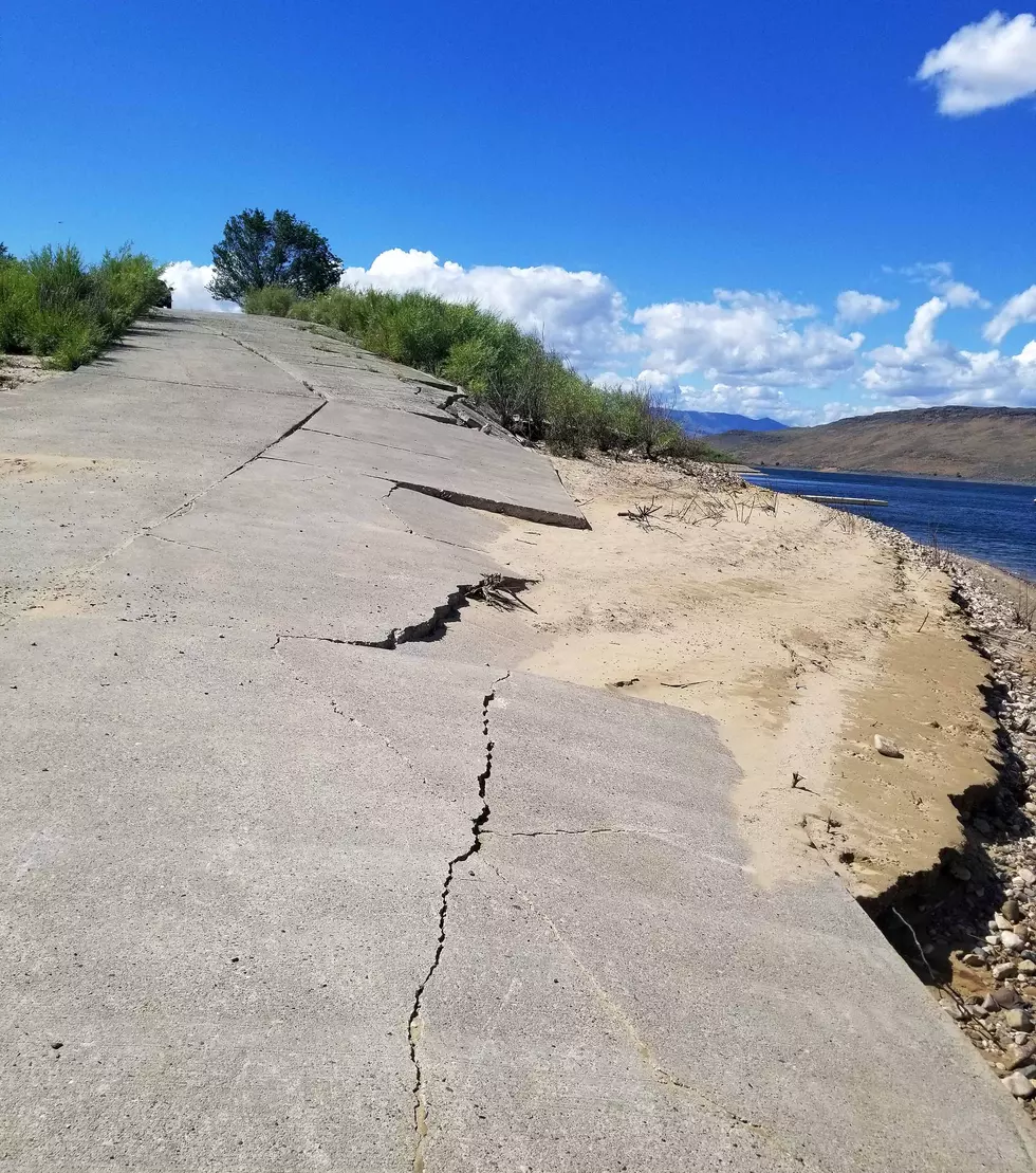 Boat Ramp at Magic Reservoir Being Repaired