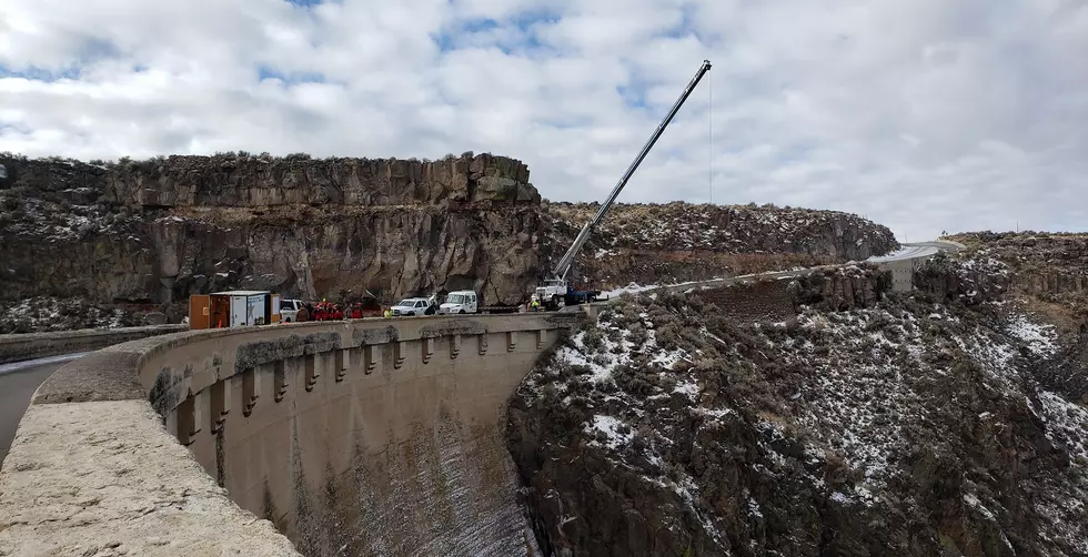 Crews Recover Pickup Below Salmon Falls Dam
