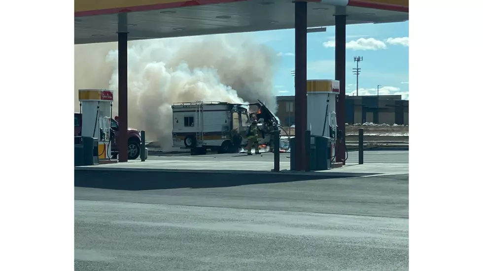RV Catches Fire Near Gas Station in Twin Falls