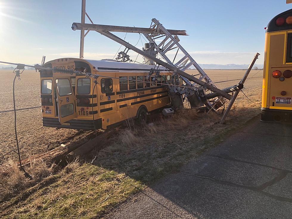 Fort Hall School Bus Strikes Power Pole, No One Injured