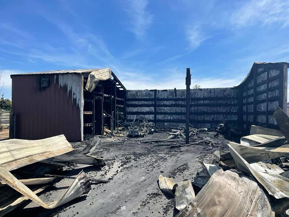 Barn Destroyed by Fire in Twin Falls